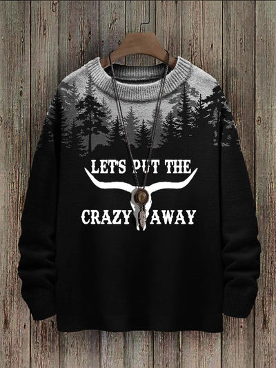 Suéter Largo Holgado con Estampado Abstracto Digital - Image 10