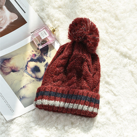Gorro de Lana Gruesa Abrigado Versátil para Invierno - Image 8