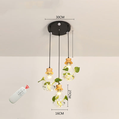 Lámpara Acuario de Cristal para Sala - Decoración Moderna con Plantas Acuáticas - Image 11