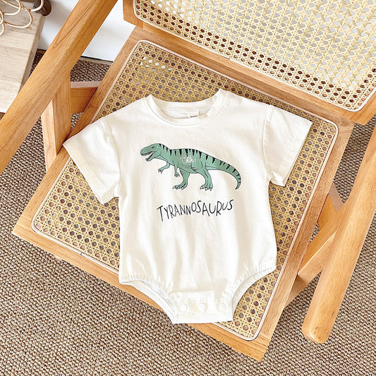 Enterizo Triangular con Estampado de Dinosaurio Bebé - Image 2