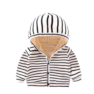 Cardigan Infantil Acolchado con Capucha y Forro de Velvet - Image 4