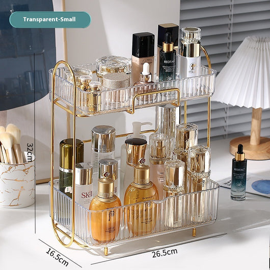 Organizador de Cosméticos y Accesorios de Baño con Estantes Dobles - Image 9