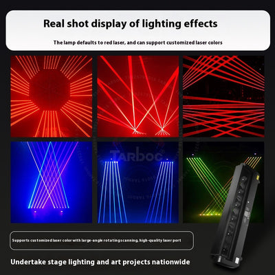Láser de Proyección Multicolor con Seis Ojos y Doble Movimiento - Image 11
