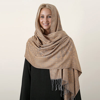 Bufanda Étnica Invernal con Borlas - Abrigo Cálido y Elegante - Image 11