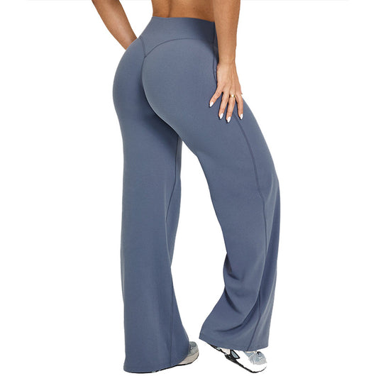 Pantalones Yoga Rectos Moldeadores Cadera Melocotón - Image 5