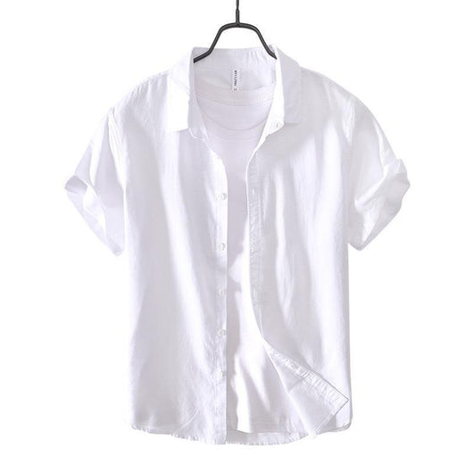 Camisa Casual de Algodón y Lino para Hombre - Image 4