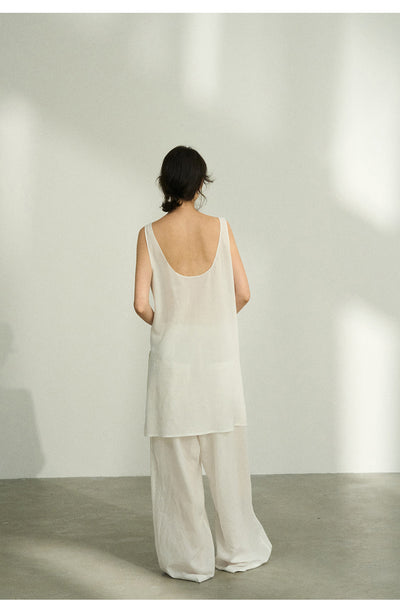 Pantalones Casuales Tencel Efecto Piedra con Cintura Elástica - Image 34