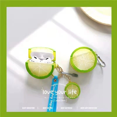 Funda Protectora Limón para AirPods 1, 2, Pro y 3 Generación - Silicona Suave - Image 4