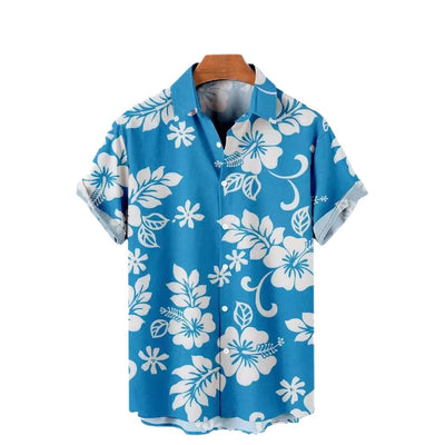 Camisa Estampada de Color Sólido para Hombre - Image 3