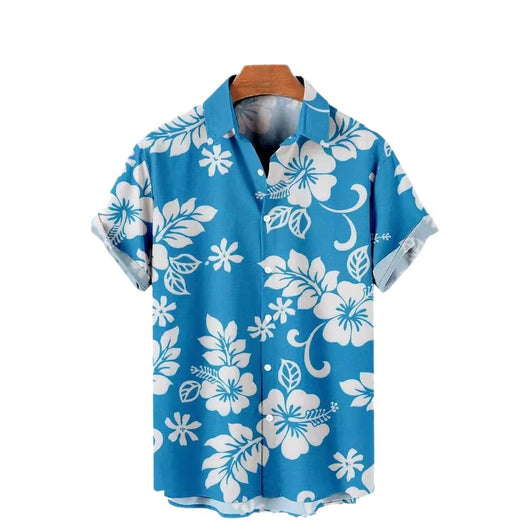 Camisa Estampada de Color Sólido para Hombre - Image 3