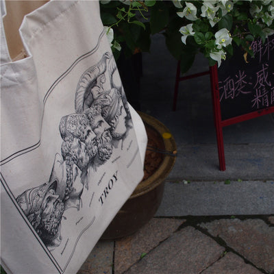 Bolsa de Lona Trojan Portrait con Asa Única para Mujer - Image 16