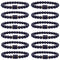Pulsera de Piedra Natural Ágata Negra Mate para Hombre