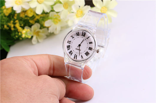 Reloj Transparente PVC para Mujer - Diseño Minimalista - Image 4