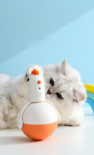 Juguete Interactivo para Gatos con Láser, Sonido y Forma de Pollo - Image 11