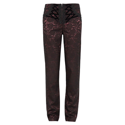 Pantalones de Vestir Rectos para Hombre con Cintura Simulada - Image 4