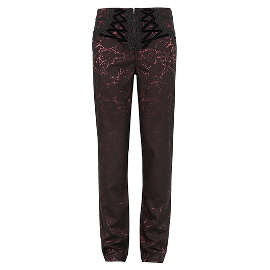 Pantalones de Vestir Rectos para Hombre con Cintura Simulada - Image 4
