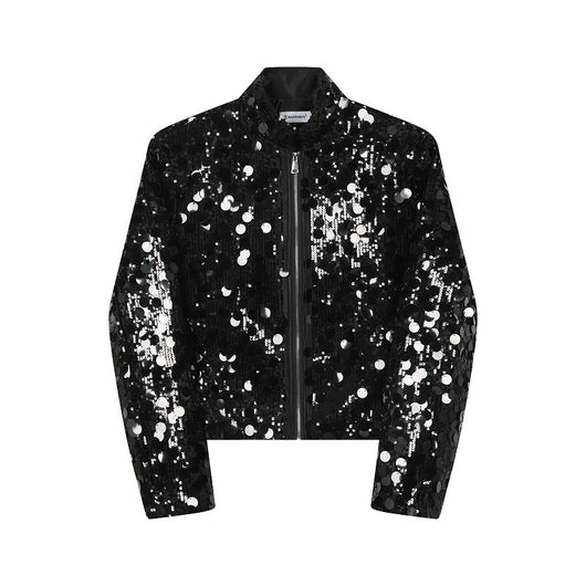 Conjunto de Traje Brillante para Hombre - Chaqueta y Pantalón Estilo Discoteca - Image 4