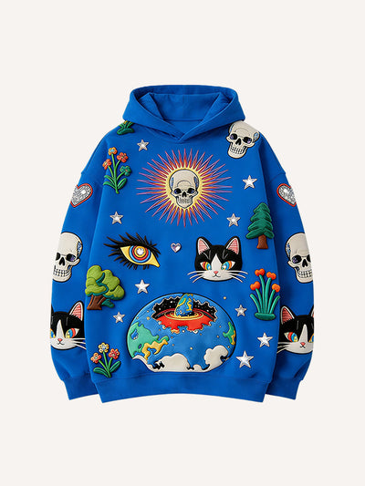 Sudadera Estampada con Capucha para Hombre - Image 7