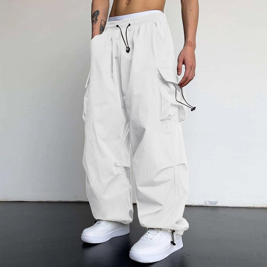 Pantalón Overol Hombre Nylon Secado Rápido Cintura Alta Pierna Ancha - Image 10