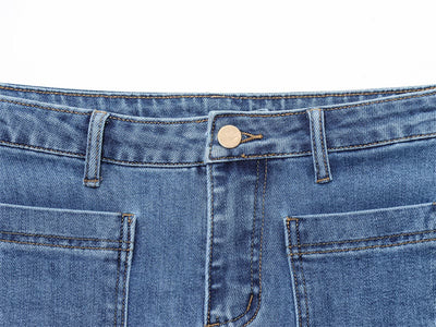 Jeans Cintura Alta con Detalles de Moda Europea y Americana - Image 8