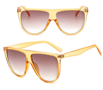 Women's full-frame tortoiseshell sunglasses with gradient purple lenses, shown from front and angled views. - Image 8
