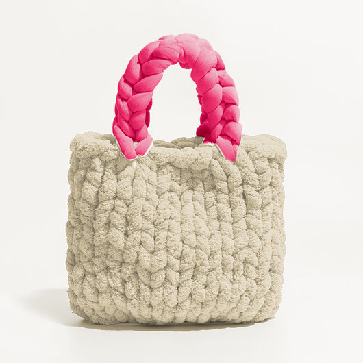 Bolsa Bucket Tejida a Mano para Mujer - Image 11