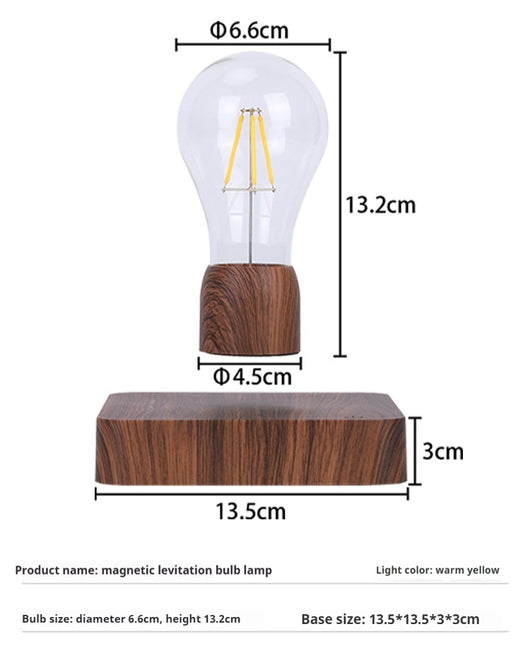 Lámpara de Escritorio con Bombilla Flotante Magnética - Luz Nocturna Decorativa - Image 9
