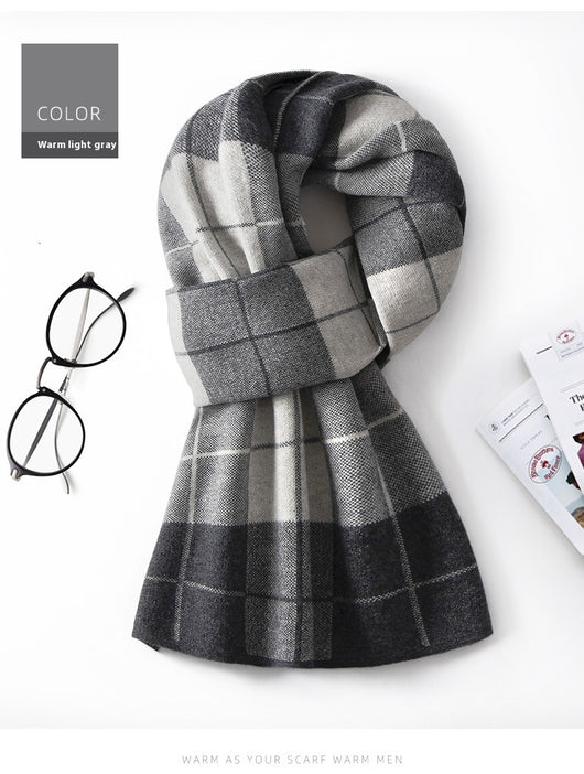 Bufanda Cuadros para Hombre Reversible - Abrigo Invierno Doble Cara - Image 38
