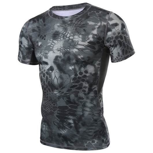 Playera Slim-fit Cuello Redondo con Estampado Pitón para Hombre - Image 4