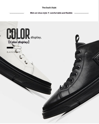 Botas Altas de Cuero para Hombre - Zapatos Casuales Invierno - Image 33