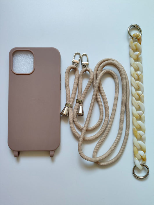 Funda Cruzada para Celular en Colores Pastel con Cadena - Image 14