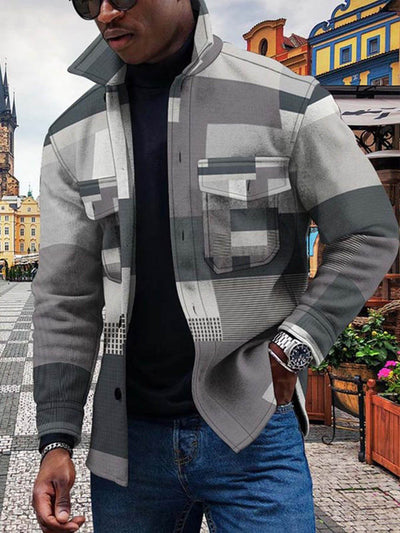 Cardigan Estampado 3D con Degradado de Colores y Botones en Relieve - Image 23