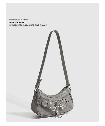 Bolsa de Moda Axilar Estilo Cool Girl Americano - Image 12