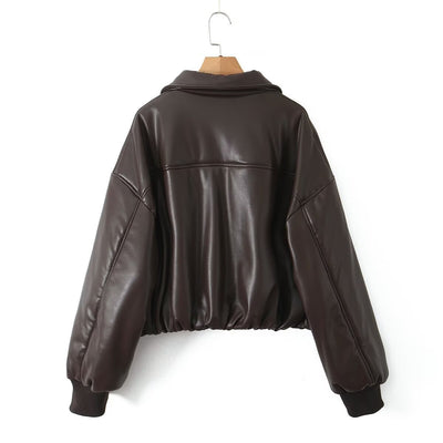 Chaqueta de Cuero PU para Motociclista Estilo Pan - Image 18