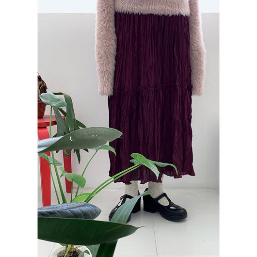 Falda Midi Arrugada para Otoño - Elegancia Desenfadada - Image 12