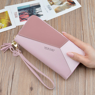 Cartera Larga para Mujer con Cierre de Cremallera y Detalles de Borla - Image 8