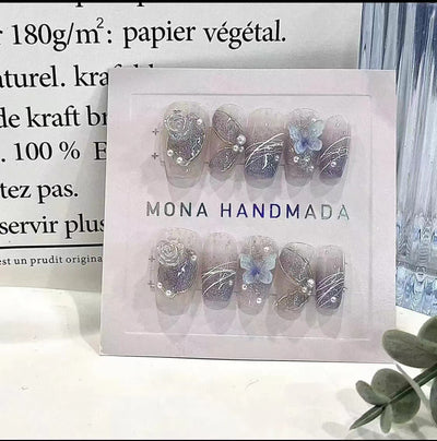 Uñas Postizas de Novia - Diseño Elegante y Duradero - Image 10