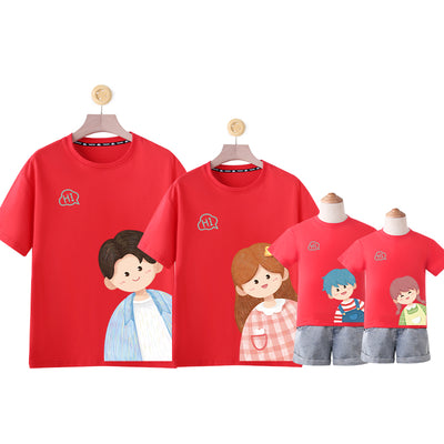 Playera de Algodón con Diseño Cartoon para Niños y Adultos - Image 11