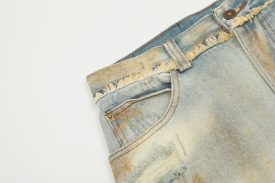 Jeans Cargo Oversize con Agujeros Grandes y Cintas Laterales - Image 5