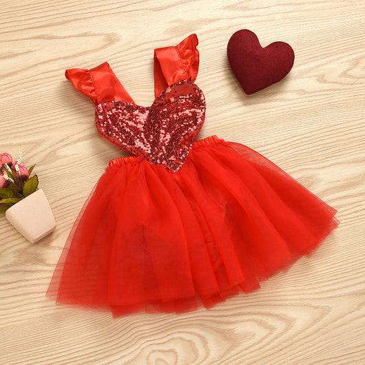 Vestido Jumpsuit para Bebé Niña con Lentejuelas, Lunares y Falda Tul Tutú - Image 2