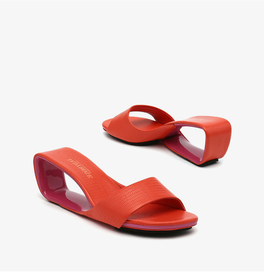 Sandalias Mujer Boca de Pez con Cuña Hueca y Tacón Medio - Image 9