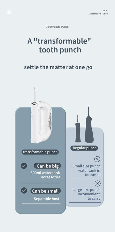 Irrigador Bucal Portátil 300ml - Limpiador Dental Eléctrico Profesional - Image 23