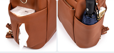 Mochila Retro Multifuncional Grande con Bandolera para Mujer - Image 9