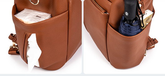 Mochila Retro Multifuncional Grande con Bandolera para Mujer - Image 9