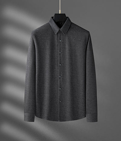 Camisa de Lana Gruesa Térmica Beige para Hombre - Image 8