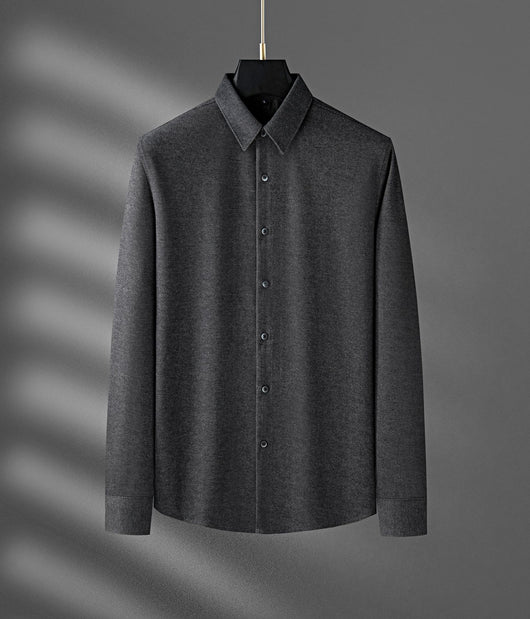 Camisa de Lana Gruesa Térmica Beige para Hombre - Image 8