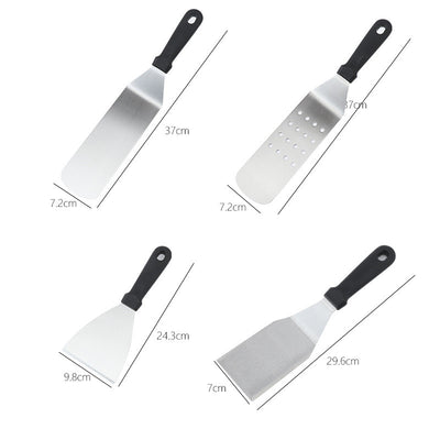 Set Completo de Herramientas BBQ en Acero Inoxidable - Pala para Asar Portátil - Image 7