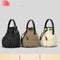 Bolso de Hombro Acolchado Nylon con Cordón y Diseño Rombo
