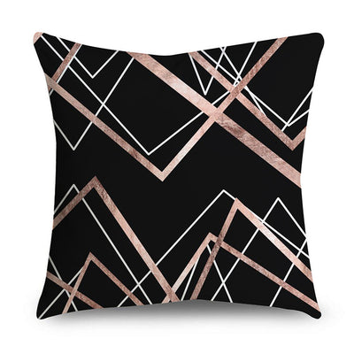 Funda de Cojín Rose Gold con Detalles en Oro Negro - Image 42