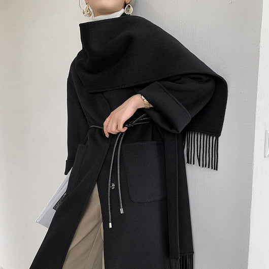 Abrigo de Lana Reversible con Bufanda Integrada - Image 2